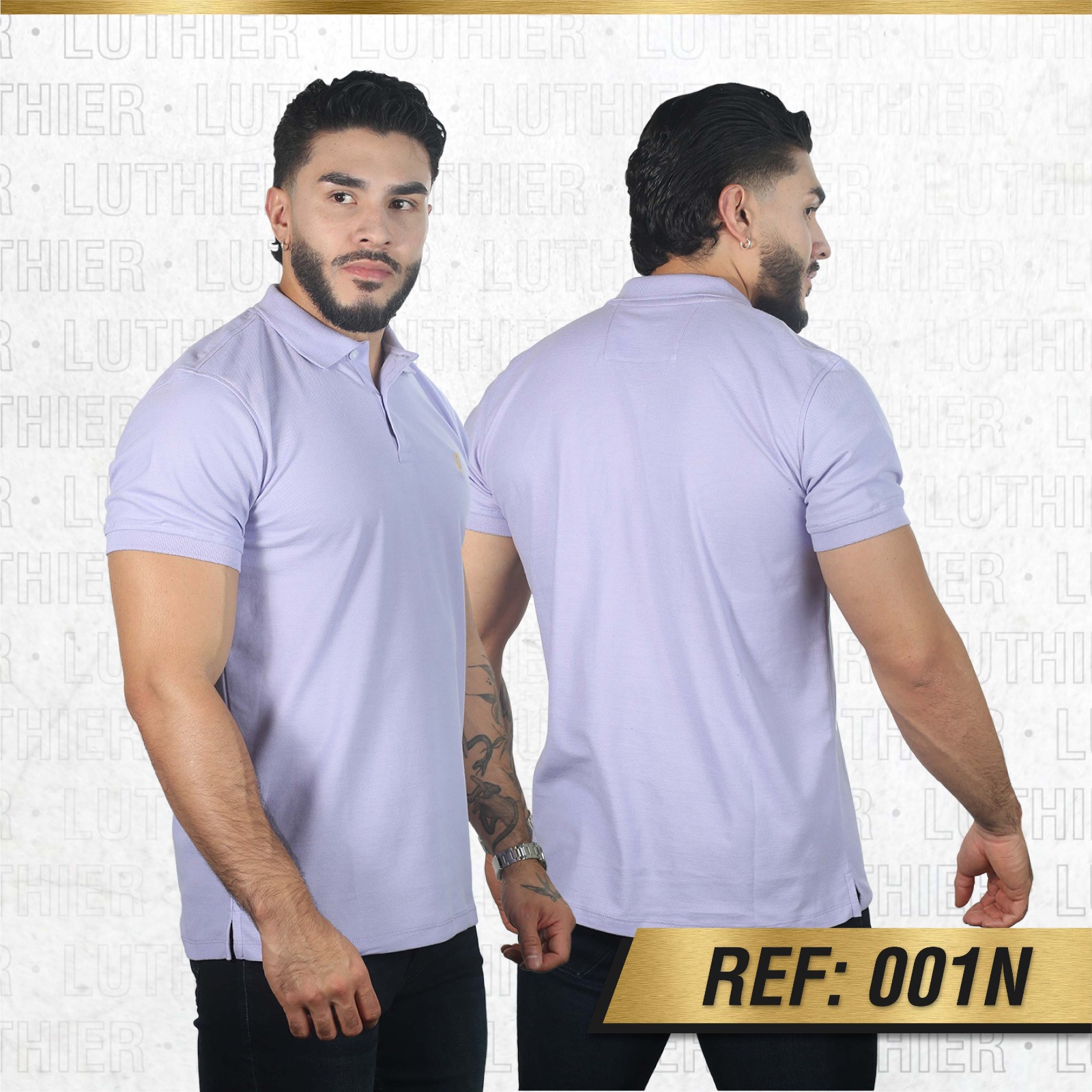 001N POLO BASICA LILA